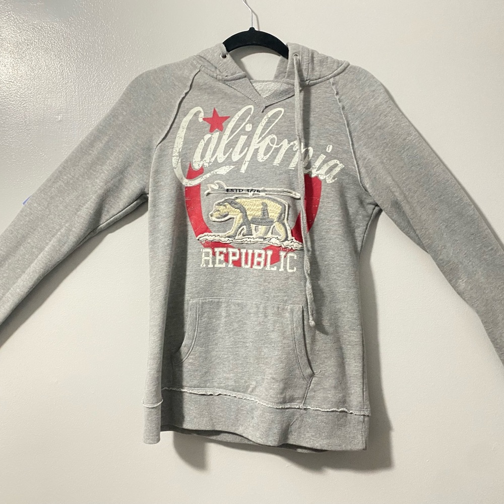 grey “california republic” hoodie